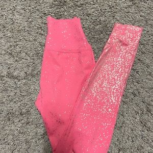 Buffbunny sz XS/ rose leggings with rose gold details